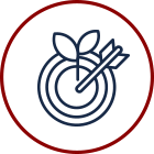 logo pomme et fleche bullseye